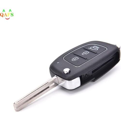 Key Case Car Shell Cover For Hyundai New Folding 3 Buttons Remote Replacement Flip Blank Ix45 Santa