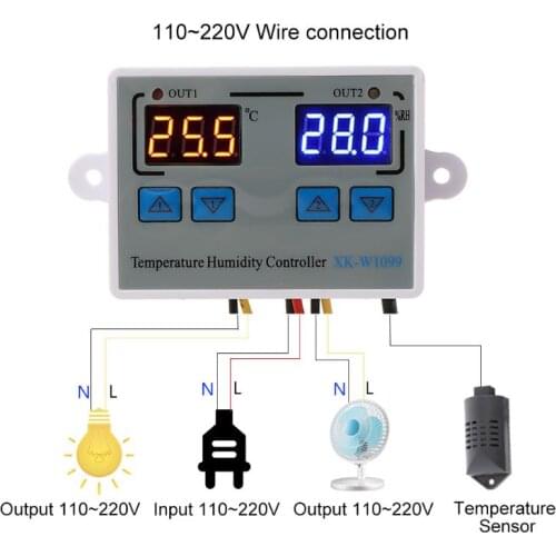 Digital Thermostat Humidity Controller Egg Incubator 10A Temperature Controller New Drop Shipping