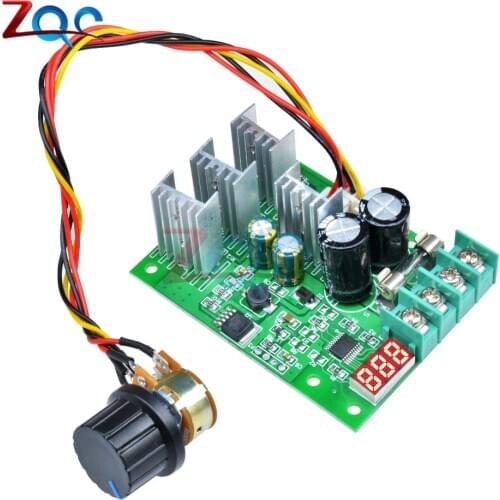 DC 6 -60V 30A PWM Motor Speed Controller LED Digital Display Regulator Adjustable Dimmer Module LED Fan Control Dimming Board