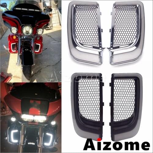 For Harley Touring Lower LED Fairing w/ Running Light & Turn Signal Fit Road Glide Electra Tri Glide Ultra CVO Limited 2014-2020