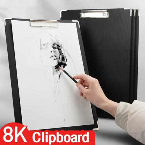 MoeTron 8K Black Clipboard A3 Drawing Board School Student Writing Pads Drawing Tablet Waterproof File Folder Board
