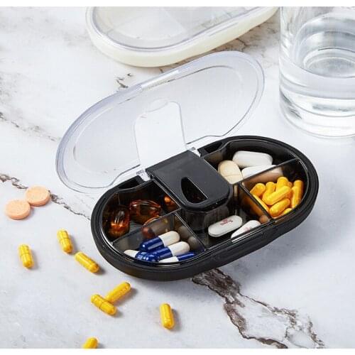 Weekly Cutting medicine box dispenser pill organizer tablet dispenser medicine box storage box double-sealed pill case