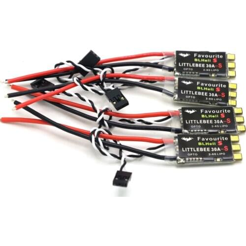 FVT LITTLEBEE Little bee BLHeli-s SPRING 20A / 30A ESC 2-6 S Supports Mulitshot DSHOT Oneshot42 OneShot125 Multicopter