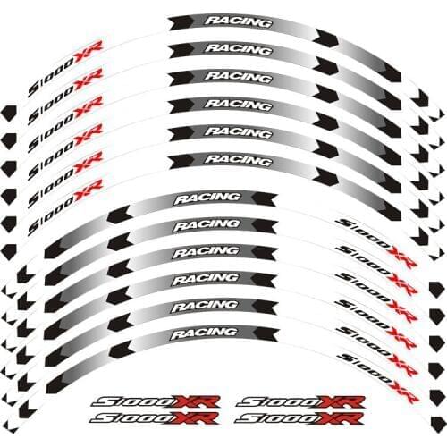 Hot sell Motorcycle for BMW wheel decals Reflective stickers rim stripes For BMW S1000 XR motorbike S1000XR