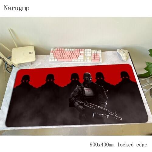 Wolfenstein mouse pad gamer 90x40cm gaming mousepad Adorable notbook desk mat cool new padmouse games pc gamer mats gamepad
