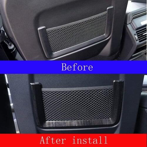 ABS Chrome Plastic Interior Rear Row Seat Back Frame Cover Trim Accessories for Land Rover Discovery Sport Evoque