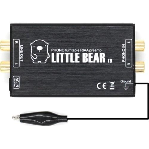 Little bear T9 Pro Metal Case Phono MM RIAA Turntable Preamp Hi-Fi Pre-Amplifier