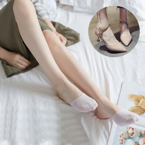 1Pairs Female Half Foot Toe Cover Socks Forefoot Socks Invisible Breathable Boat Socks Summer Women Socks