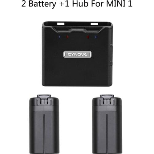 2PCS 2400mAh Original DJI Mavic MINI Battery + CYNOVA Brand Charge Hub For DJI Mini Drone Accessory