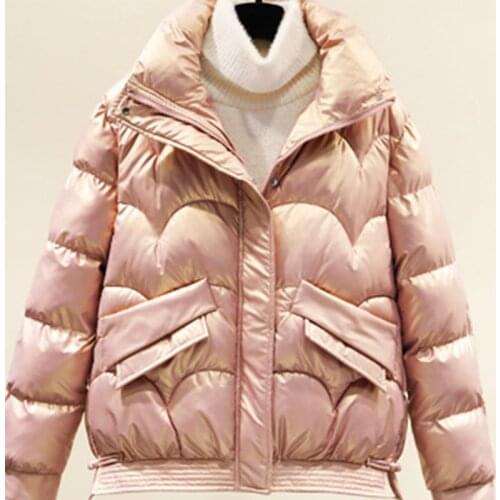 New Winter Parka For Women 2021 Winter Jacket Coat Female Fashion Girl Parkas Warm Thick Outerwear Shiny down padded Clothing