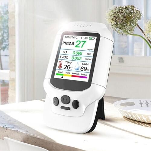 Portable ozone meter O3 0-5ppm range quick sensing tester multi-gas monitor air quality detector TVOC PM2.5 analyzer sensor