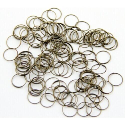 Firmly 100pcs/Lot 12mm Chromium Stainless Steel Rings For Crystal Glass Octagon Beads Lamp Connectors Components