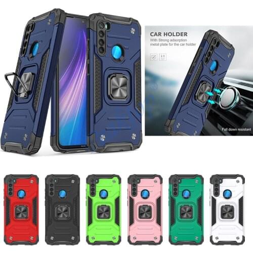 Shockproof Case for Xiaomi Redmi Note 8 Armor Drop Protective Magnetic Holder Case Cover Impact Bumper Redmi Note 8 Note8