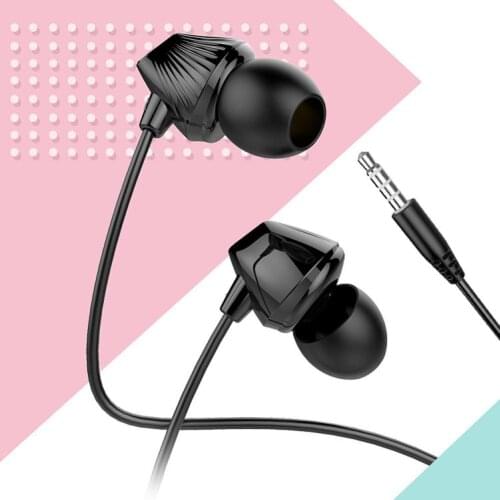 Dual Moving Coil 3.5mm In-Ear HD HiFi Bass Music Wired Earphone High Fidelity Sport Headphone Universal Phone Earbuds 5 Colors