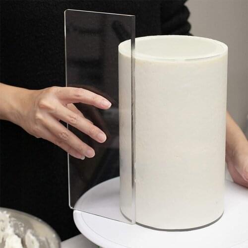 Handleless Cake Scraper For Royal Icing Buttercream Smoother Cake Spatulas Cake Decorating Tools Kitchen Baking Mould