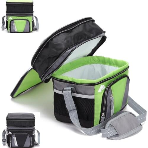 2021 Nylon Waterproof Lunch Bag Multi-function Dinner Insulation Handbag College Work Shoulder Bag Warm Cool Reusable Thermobag