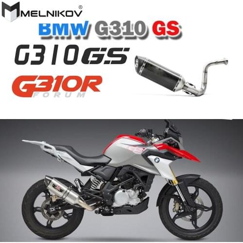 Motorcycle Full System Exhaust Muffler Escape Middle Contact Pipe Slip On For BMW G310R G310GS G 310R G 310GS Exhaust