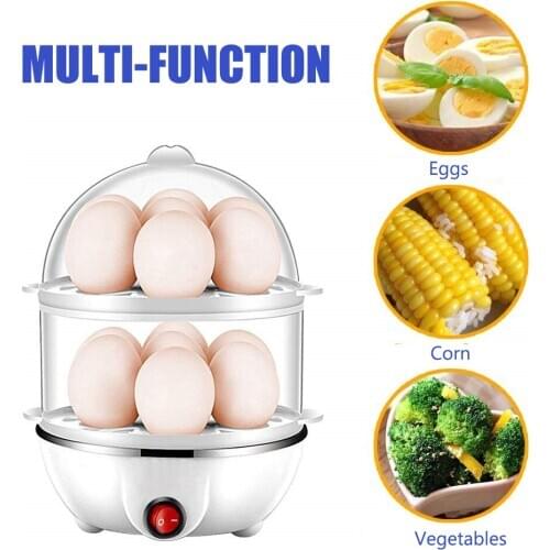 YOOAP 220V Multi-functional Double-Layer Egg Steamer Electric Eggs Cooker Steamer Home Kitchen Use Cookware Kitchen Tool
