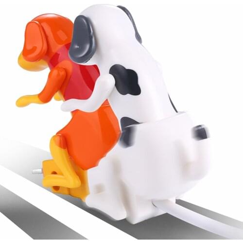 Funny Humping Dog Fast Charger Cable Data Cable For iPhone Android Mobile Phone Charger Line Prank Gifts Decompression toys