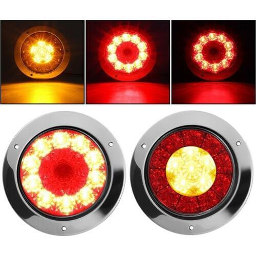 2PCS Rear Lantern On Trailer Light 16LED Truck LED Lights Parking Lights 24V Tail Light Truck LED Light Rear Lighting Trailer