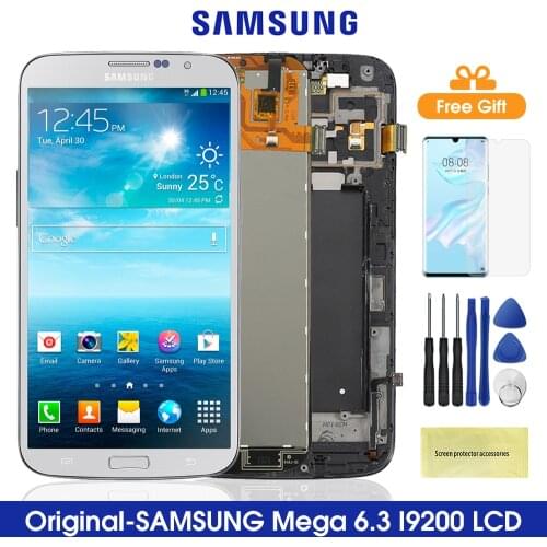 For SAMSUNG Galaxy Mega 6.3 i9200 i9205 LCD Display Touch Screen Digitizer Parts for Samsung galaxy i9200 lcd screen