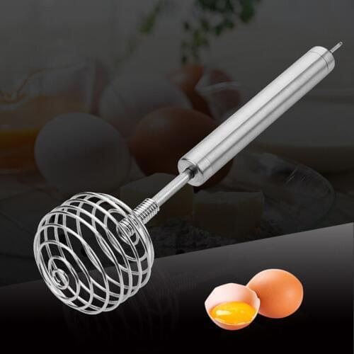1pc Newarrival Manual Stainless Steel Egg Beater Whisk Mixer Cream Whipper Hot Drink Foamer Kitchen Cooking Tools