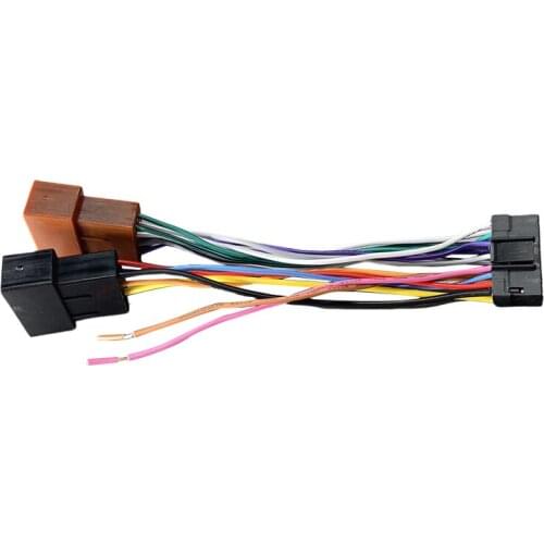 16Pin Car Stereo Radio Harness ISO for Sony Radio to ISO Radio Play Plug Auto Adapter Wiring Harness Connector