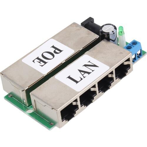 4 LAN Port POE Power Over Ethernet Router Injector Module For IP Camera CCTV