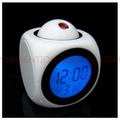 50pcs/lot! 2018 Digital LED Projection Clock Night Light Alarm Clock