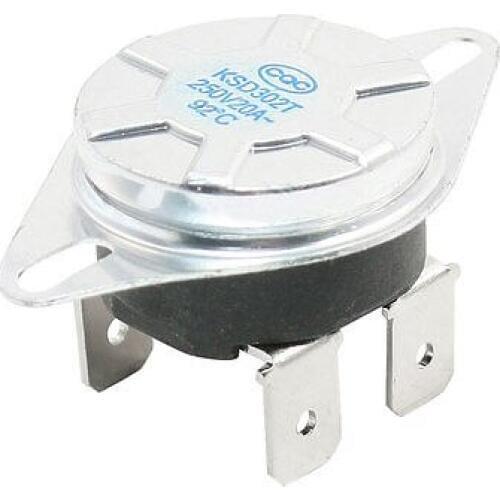 AC250V 20A KSD302T Temperature Controller Bimetal Thermostat N/C 92C 4P