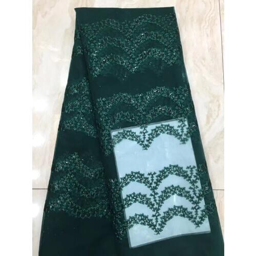 African sequin lace fabric Nigeria lace fabric 2020 high quality French tulle lace fabric for wedding party D4180