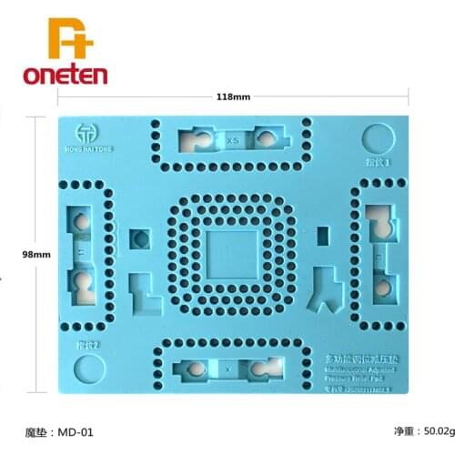 BGA Magic PAD for iPHONE 11 12 X XS MAX Dot Matrix Cable Repair CPU Reballing High Temperature Resistant Silicone Pad
