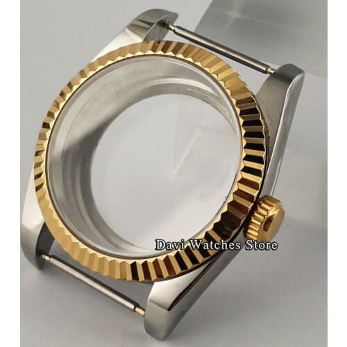 36mm/40mm Sapphire Glass Men Watch Case Fit NH35 NH36 ETA 2836 Miyota 8215 821A Mingzhu DG 2813/3804 Movement Transparent Back