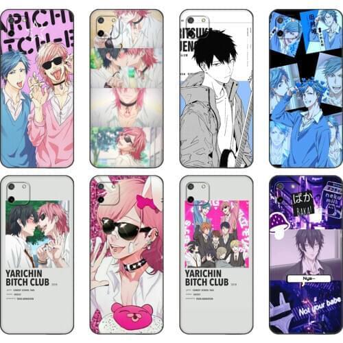 Black tpu Case For OPPO Realme C11 Case For Realme C 11 RealmeC11 Back RMX2185 Case Cover Bumper anime Yarichin bitch Club