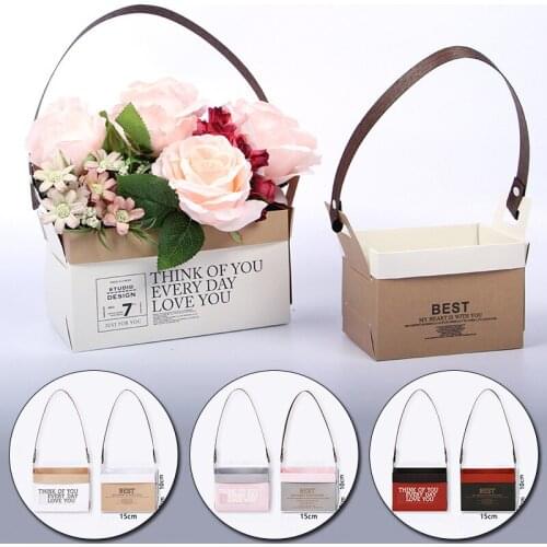 Flower Gift Paper Boxes portable Flower Gift packing box Candy Packing Paper Box Wedding Party Storage Gift Paper Box Home Decor
