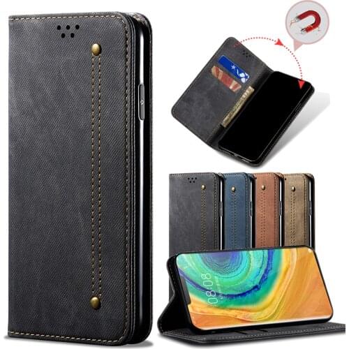Business Retro Folding Flip Leather Case For Huawei Mate 30 40 Pro Card Slot Stand Magnetic Phone Cover for Mate30E Pro House