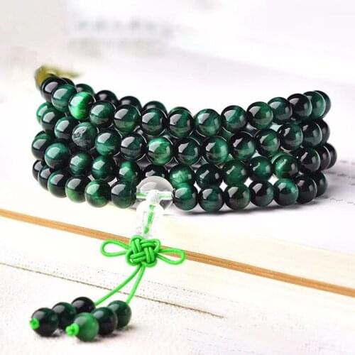 Dropshipping Green Tiger Eye Stone Bracelets Lucky Business For Women Men Bracelet Energy Stone Fashion Bracelet Jewelry
