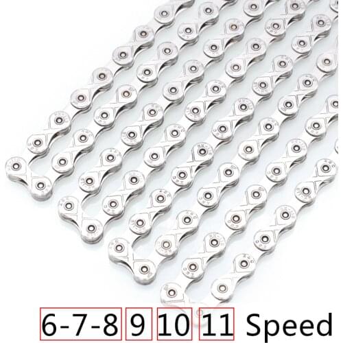 EverDawn Bicycle Chain 6/7/8 9 10 11 12 speed Plating High End Steel Anti-rust Bike Chain for Mountain Road bike116L