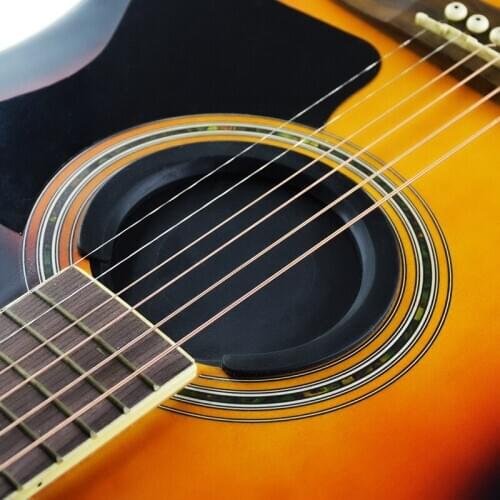 Alice Guitar Sound Hole Bloack Lid Guitar Anti-howling Sound Mute