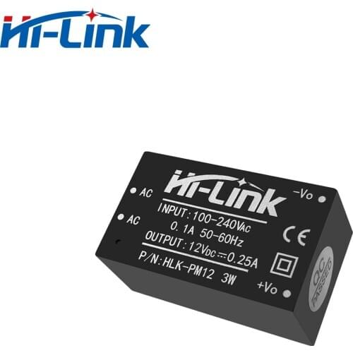 Hi-Link SMPS HLK-PM12 AC DC Converter 220V to 12V 3W Step Down Isolated Switching mode Power Supply Module AC DC Transformer