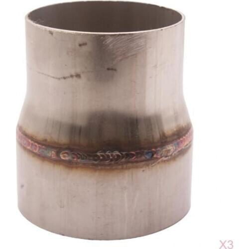 MagiDeal 3pcs Stainless Steel Piping Exhaust Reducer 3" to 4" Universal for Car