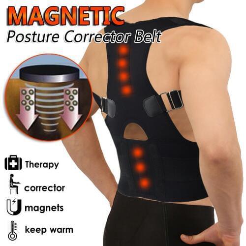 Magnetic Therapy Medical Back Shoulder Posture Correction Multi Sizes Orthopedic Corset Back Pain Belt Correcteur De Posture Men