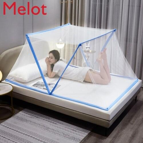 Installation-Free Foldable Mosquito Net Household 1.8M Bed Bottomless Mosquito Net 1.5 M Student Dormitory Bunk Bed