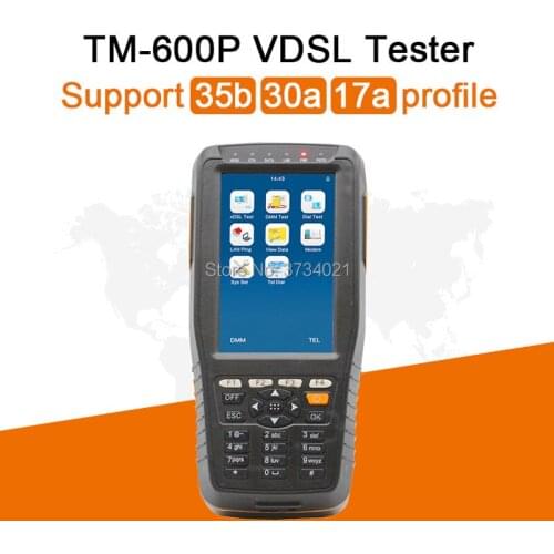 New TM600P VDSL VDSL2 Tester Support 35b 30a 17a Protocol Mufti-function Communication Detection Instrument for slid line test