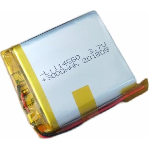 Limited Stock Retail 3000mAh 3.7V 114550 New Rechargeable Battery Size:50*45*11mm High Quality