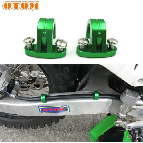 OTOM 2X MTB Bike Bicycle Frame U Buckle Brake Cable Housing Hose Tube Shifter Cable Guide Button Fixed Tubing Clips For KAWASAKI