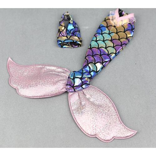 New Mermaid dress fishtail skirt Outfit Clothing Set For 1/6 Barbie Xinyi Kurhn FR Doll Toys for Girls Children Xmas
