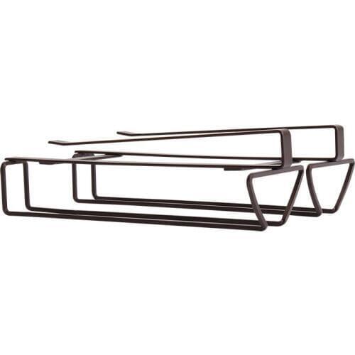 Hanging Wine Glass Holder Stemware Wine Goblet Rack Champagne Holder Under Cabinet Shelf Kitchen Organizer Bar Accessories