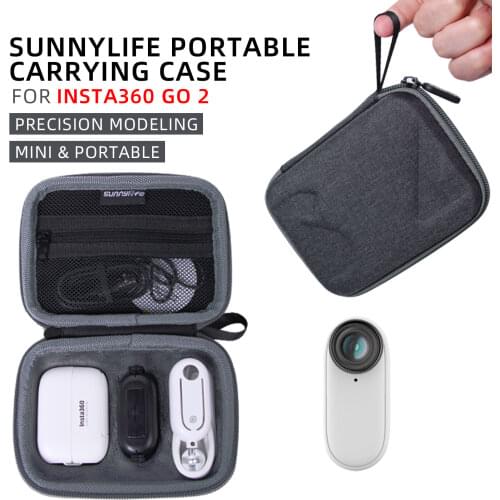 Portable Storage Bag Protective Carrying Case Gimbal Cover Bag Thumb Anti-Shake for Insta360 GO 2 Accessories