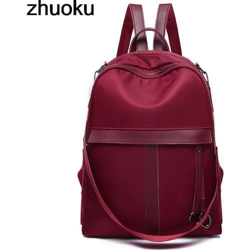 School Backpack for Teenage Girl Mochila Feminina Women Backpacks Nylon Waterproof Casual Laptop Bagpack Female Sac A Do